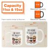 Like Father Like Daughter - Cartoon Version - Personalized Mug Like Father Like Daughter - Cartoon Version - Personalized Mug
