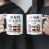 Like Father Like Daughter - Cartoon Version - Personalized Mug Like Father Like Daughter - Cartoon Version - Personalized Mug