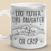 Like Father Like Daughter - Family Personalized Custom 3D Inflated Effect Printed Mug - Father's Day, Gift For Dad Like Father Like Daughter - Family Personalized Custom 3D Inflated Effect Printed Mug - Father's Day, Gift For Dad