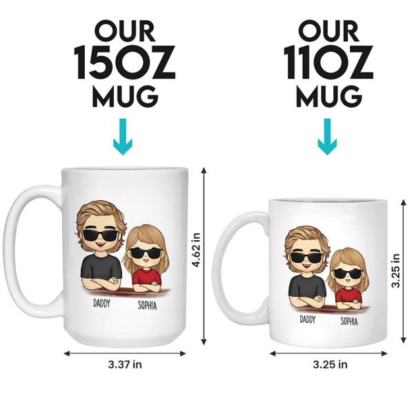 Like Father Like Daughter - Family Personalized Custom Mug - Gift For Family Members Like Father Like Daughter - Family Personalized Custom Mug - Gift For Family Members