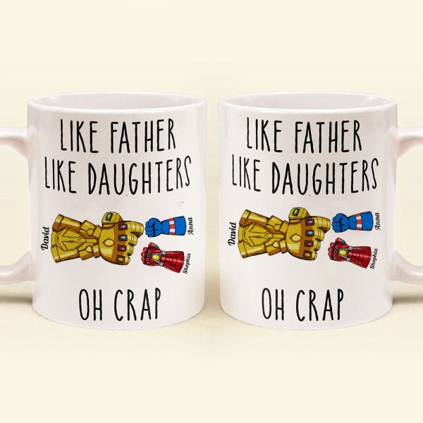 Like Father Like Daughter - Gift For Dad - Personalized Ceramic Mug Like Father Like Daughter - Gift For Dad - Personalized Ceramic Mug