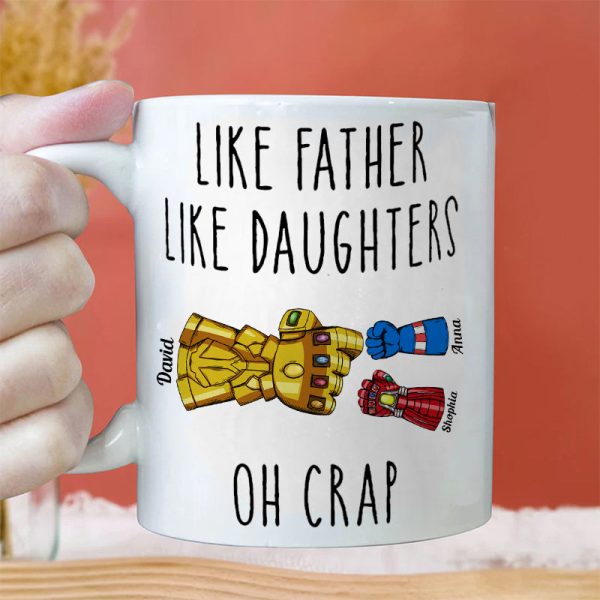 Like Father Like Daughter - Gift For Dad - Personalized Ceramic Mug Like Father Like Daughter - Gift For Dad - Personalized Ceramic Mug