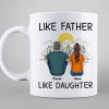 Like Father Like Daughter Back View Mountain View Personalized Mug Like Father Like Daughter Back View Mountain View Personalized Mug