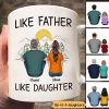Like Father Like Daughter Back View Mountain View Personalized Mug Like Father Like Daughter Back View Mountain View Personalized Mug
