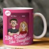 Like Father Like Daughter Oh Crap Toy Box - Personalized Mug Like Father Like Daughter Oh Crap Toy Box - Personalized Mug