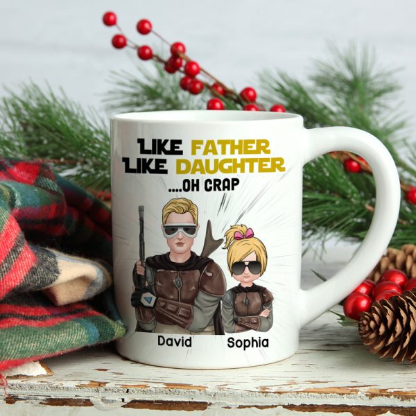 Like Father Like Daughter Personalized Family Mug, Gift For Family