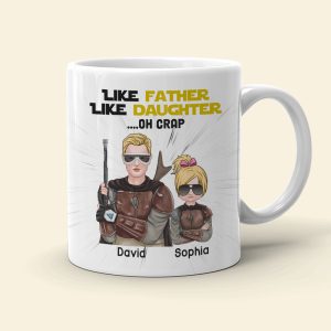 Like Father Like Daughter Personalized Family Mug, Gift For Family