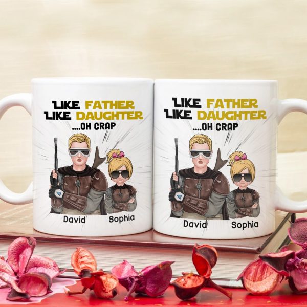Like Father Like Daughter Personalized Family Mug, Gift For Family