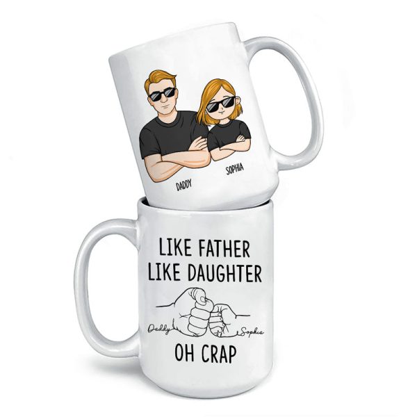 Like Father Like Son - Family Personalized Custom Mug - Gift For Family Members Like Father Like Son - Family Personalized Custom Mug - Gift For Family Members