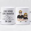 Like Father Like Son - Family Personalized Custom Mug - Gift For Family Members Like Father Like Son - Family Personalized Custom Mug - Gift For Family Members