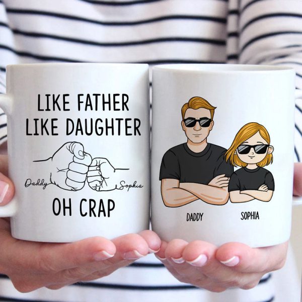 Like Father Like Son - Family Personalized Custom Mug - Gift For Family Members Like Father Like Son - Family Personalized Custom Mug - Gift For Family Members