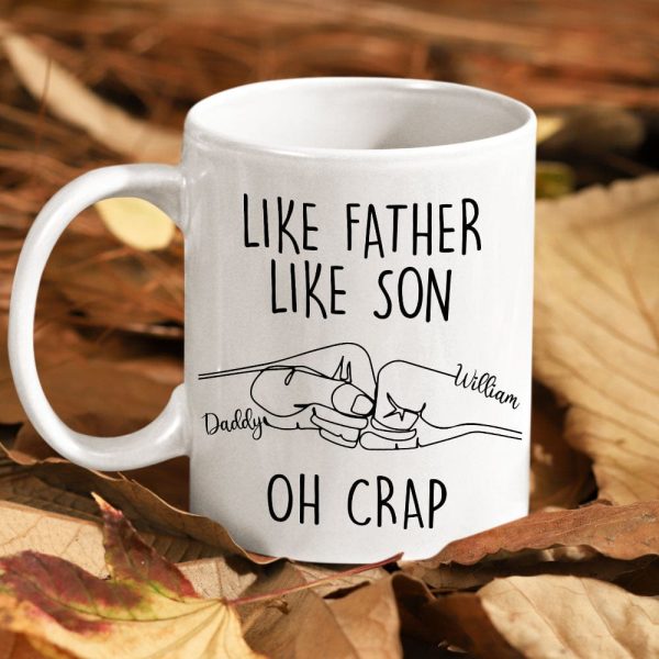Like Father Like Son Father's Day Mug Personalized Gift T286 890787