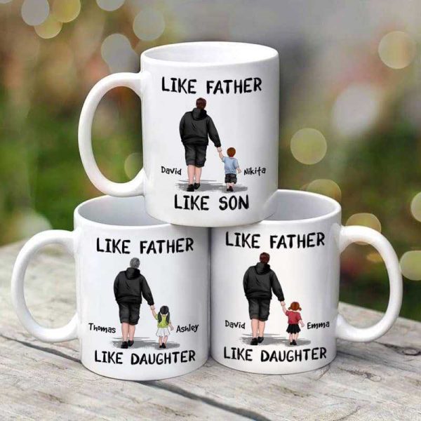 Like Father Like Son Like Daughter Personalized Mug