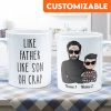 Like Father Like Son Oh Crap - Personalized Mug Like Father Like Son Oh Crap - Personalized Mug