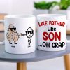 Like Father Like Son/Daughter Personalized White Mug, Gift For Family