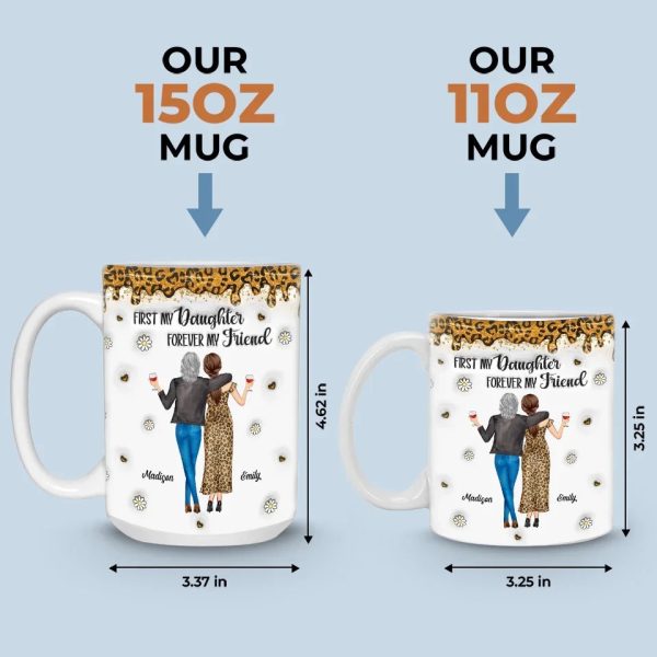 Like Mother, Like Daughter - Family Personalized Custom 3D Inflated Effect Printed Mug - Gift For Mom, Daughter Like Mother, Like Daughter - Family Personalized Custom 3D Inflated Effect Printed Mug - Gift For Mom, Daughter