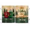 Like Mother Like Daughter - Gift For Mother Daughter Son - Personalized Custom White Edge-to-Edge Mug Like Mother Like Daughter - Gift For Mother Daughter Son - Personalized Custom White Edge-to-Edge Mug