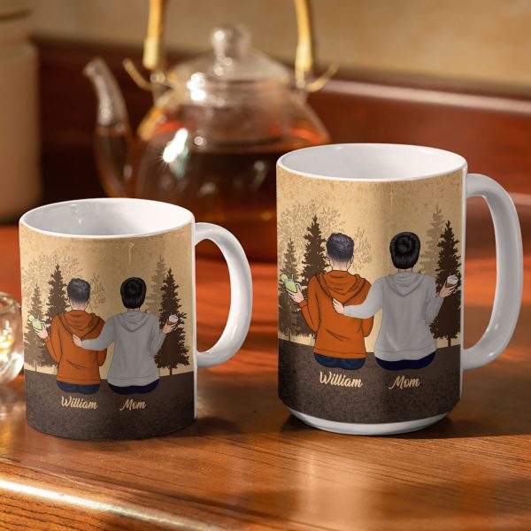 Like Mother Like Daughter - Gift For Mother Daughter Son - Personalized Custom White Edge-to-Edge Mug Like Mother Like Daughter - Gift For Mother Daughter Son - Personalized Custom White Edge-to-Edge Mug