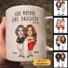 Like Mother Like Daughter Cartoon Caricature Personalized Mug Like Mother Like Daughter Cartoon Caricature Personalized Mug