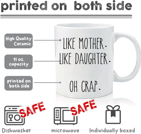Like Mother Like Daughter Coffee Mug Funny Gift for Mom and Daughter Like Mother Like Daughter Coffee Mug Funny Gift for Mom and Daughter