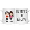 Like Mother Like Daughter Doll Woman Sitting Watercolor Style Personalized Mug Like Mother Like Daughter Doll Woman Sitting Watercolor Style Personalized Mug