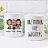 Like Mother Like Daughter Doll Woman Sitting Watercolor Style Personalized Mug Like Mother Like Daughter Doll Woman Sitting Watercolor Style Personalized Mug
