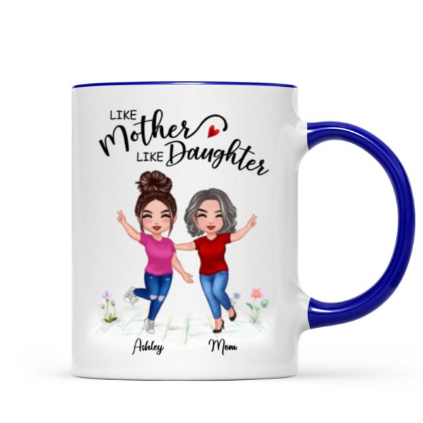 Like Mother Like Daughter Happy Women Personalized Mug Like Mother Like Daughter Happy Women Personalized Mug