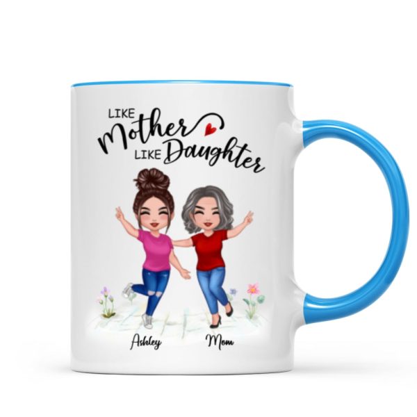 Like Mother Like Daughter Happy Women Personalized Mug Like Mother Like Daughter Happy Women Personalized Mug