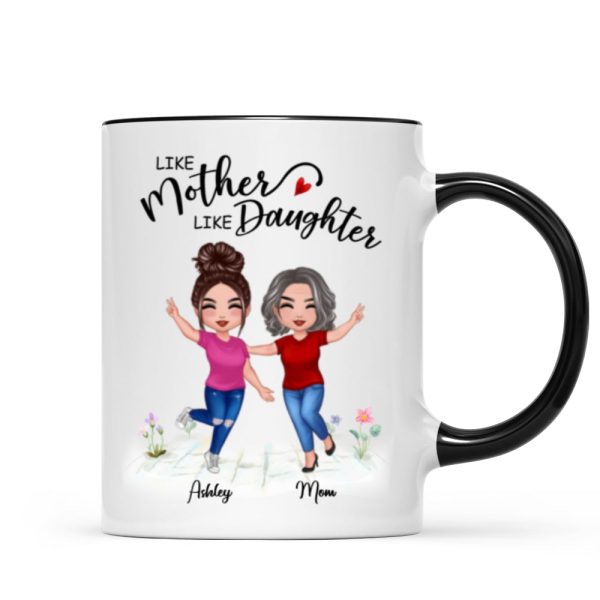 Like Mother Like Daughter Happy Women Personalized Mug Like Mother Like Daughter Happy Women Personalized Mug
