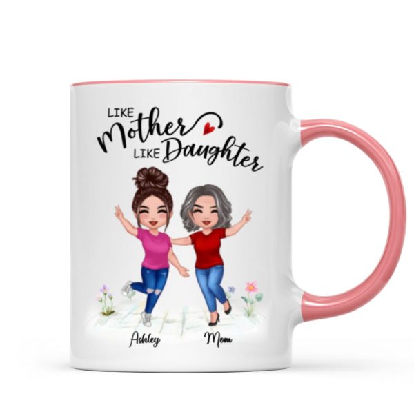 Like Mother Like Daughter Happy Women Personalized Mug Like Mother Like Daughter Happy Women Personalized Mug