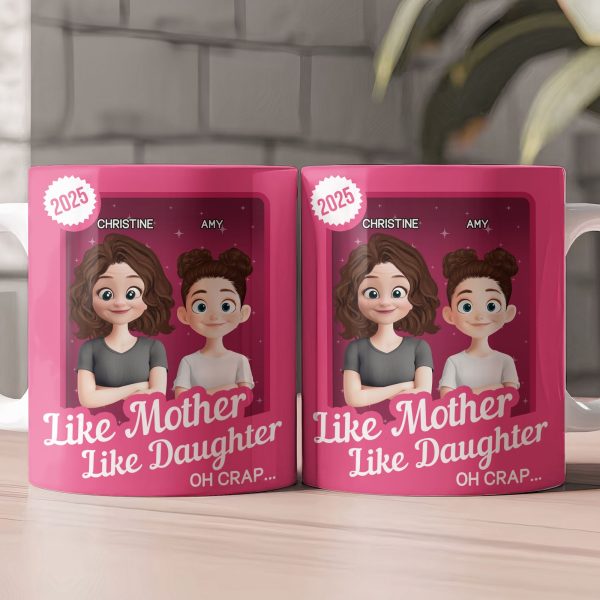 Like Mother Like Daughter Oh Crap Toy Box - Personalized Mug Like Mother Like Daughter Oh Crap Toy Box - Personalized Mug