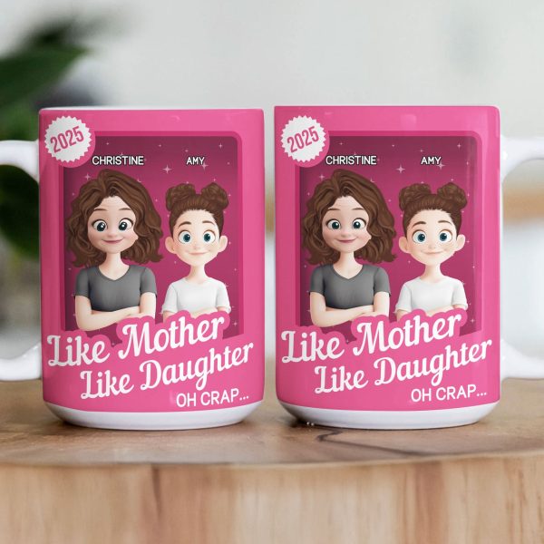 Like Mother Like Daughter Oh Crap Toy Box - Personalized Mug Like Mother Like Daughter Oh Crap Toy Box - Personalized Mug