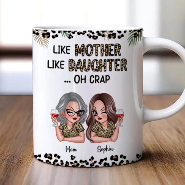 Like Mother Like Daughter Personalized Mug, Keychain, Plaque, and More, Funny Gift for Mom and Daughter Like Mother Like Daughter Personalized Mug, Keychain, Plaque, and More, Funny Gift for Mom and Daughter