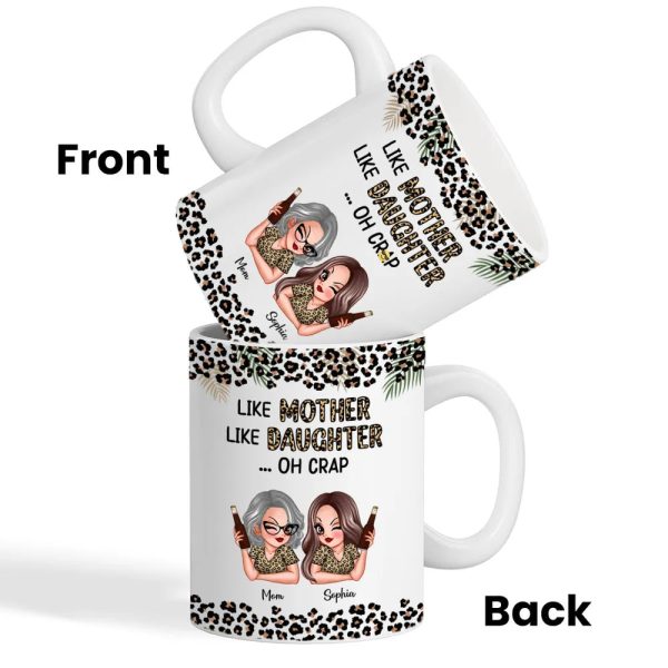 Like Mother Like Daughter Personalized Mug, Keychain, Plaque, and More, Funny Gift for Mom and Daughter Like Mother Like Daughter Personalized Mug, Keychain, Plaque, and More, Funny Gift for Mom and Daughter