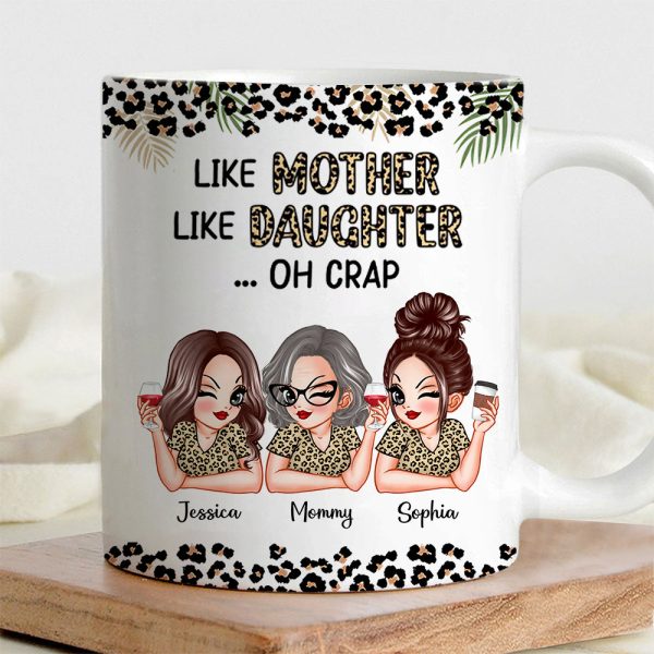 Like Mother Like Daughter Personalized Mug, Keychain, Plaque, and More, Funny Gift for Mom and Daughter Like Mother Like Daughter Personalized Mug, Keychain, Plaque, and More, Funny Gift for Mom and Daughter