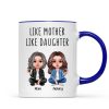 Like Mother Like Daughter Realistic Doll Personalized Mug Like Mother Like Daughter Realistic Doll Personalized Mug