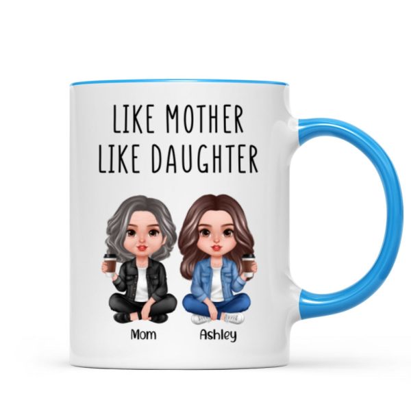 Like Mother Like Daughter Realistic Doll Personalized Mug Like Mother Like Daughter Realistic Doll Personalized Mug