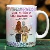 Like Mother Like Daughter Twinkle Leopard - Personalized White Edge-to-Edge Mug Like Mother Like Daughter Twinkle Leopard - Personalized White Edge-to-Edge Mug