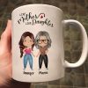 Like Mother Like Daughter Watercolor Mom & Daughter Personalized Mug