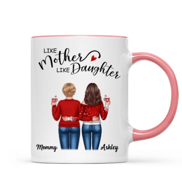 Like Mother Like Daughters Back View Personalized Mug
