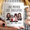 Like Mother Like Daughters Doll Mom And Daughters Sitting Gift For Mom Daughters Personalized Mug