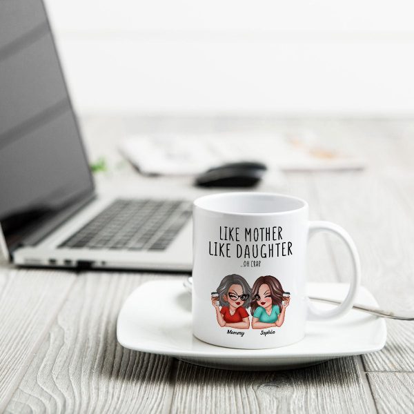 Like Mother Like Daughters Pretty Sassy Personalized Mug Like Mother Like Daughters Pretty Sassy Personalized Mug