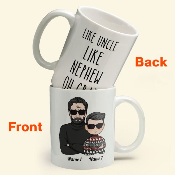 Like Uncle Like Nephew Oh Crap - Personalized Mug Like Uncle Like Nephew Oh Crap - Personalized Mug