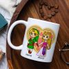 Linked Together Personalized Couple White Mug - 03natn030623