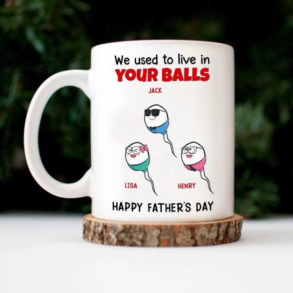 Little Cute Kids We Used To Live - Gift For Father, Dad - Personalized Mug Little Cute Kids We Used To Live - Gift For Father, Dad - Personalized Mug