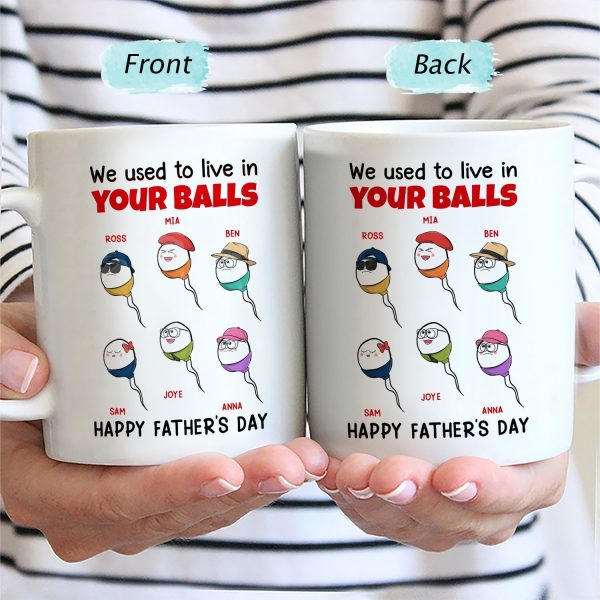 Little Cute Kids We Used To Live - Gift For Father, Dad - Personalized Mug Little Cute Kids We Used To Live - Gift For Father, Dad - Personalized Mug