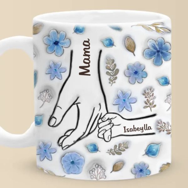 Little Hands, Big Love - Family Personalized Custom 3D Inflated Effect Printed Mug - Christmas Gift For Mom, Grandma Little Hands, Big Love - Family Personalized Custom 3D Inflated Effect Printed Mug - Christmas Gift For Mom, Grandma