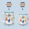 Little Hands, Big Love - Family Personalized Custom 3D Inflated Effect Printed Mug - Father's Day, Gift For Dad, Grandpa Little Hands, Big Love - Family Personalized Custom 3D Inflated Effect Printed Mug - Father's Day, Gift For Dad, Grandpa