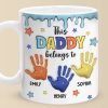 Little Hands, Big Love - Family Personalized Custom 3D Inflated Effect Printed Mug - Father's Day, Gift For Dad, Grandpa Little Hands, Big Love - Family Personalized Custom 3D Inflated Effect Printed Mug - Father's Day, Gift For Dad, Grandpa