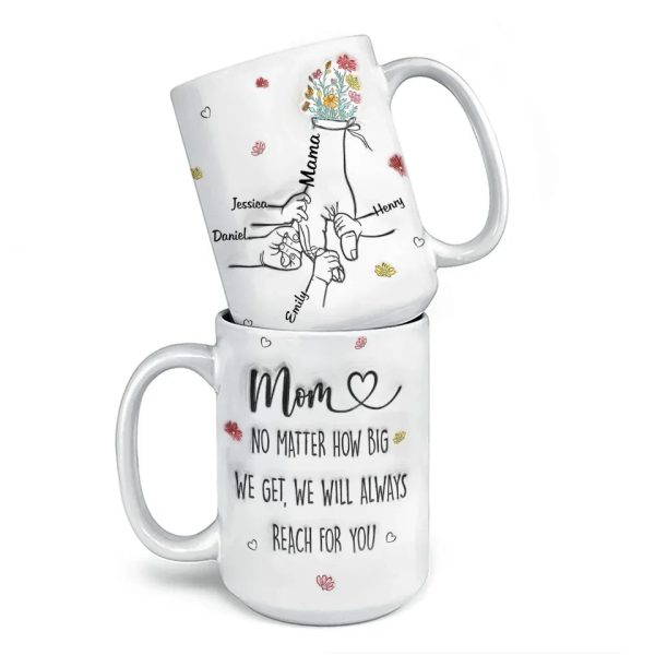 Little Hands, Big Love - Family Personalized Custom 3D Inflated Effect Printed Mug - Gift For Mom, Grandma Little Hands, Big Love - Family Personalized Custom 3D Inflated Effect Printed Mug - Gift For Mom, Grandma